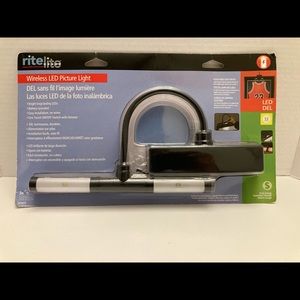 Wireless LED Picture Frame Light with Remote Control Black Battery Operated NEW